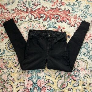 womens black jeggings